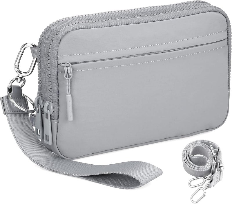 VONAL Store Wristlet Wallets for Women, RFID Wristlet Purse Built in Wallet, Small Nylon Crossbody Bags, Credit Card Holder - Image 1